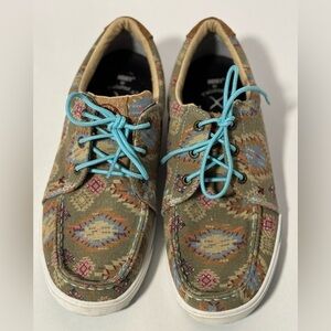 Hooey Mens Loafer Tribal Pattern Size 8